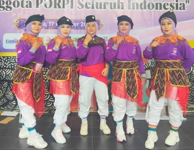 Kontingen PORPI Mempawah bawa pulang predikat Juara Favorit dalam HUT ke-45 PORPI Nasional di kawasan Pasar Seni Ancol, Jakarta Utara, Sabtu (17/10/2026).